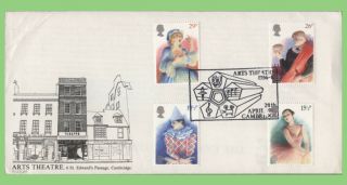 G.  B.  1982 British Theatre Set On Official Arts Theatre Cambridge First Day Cover