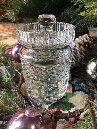 Vintage Waterford Crystal Marmalade / Jam / Jelly / Honey Jar Pot With Lid
