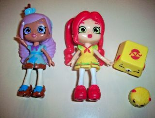 Shopkins Mini Shoppies Happy Places Dolls Kirstea & Chelsea Cheeseburger