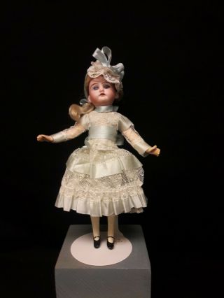 Small Antique German Doll On Composition Body,  1894 A.  M.  Germany