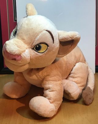 Disney Simba Lion King Plush Stuffed Animal Toy Large 15” X 13” Sitting Cub