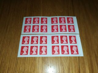 24 X 1st Class Stamps Which Come In 2 Books Of 12 First Class Stamps