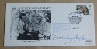 The Importance Of Being Earnest 1995 Cover Signed By Actress Barbara Leigh - Hunt