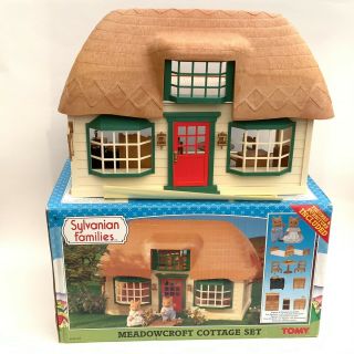 Vintage 1980’s Tomy Sylvanian Families Playset - Meadowcroft Cottage,  Box