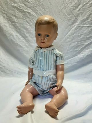 Vintage Germany Celluloid Boy Doll - Rare & Collectible 50cm