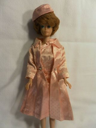 Vintage 1958 Barbie 1962 Midge Doll Bubble Cut Red Head W/ Sequined Outfit,