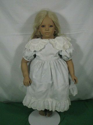 Annette Himstedt " Jule " Doll Girl From Sweden Limited Ed 24 " Tall W Box &