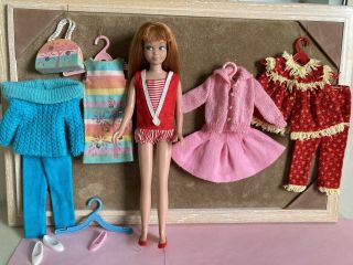 Vintage Skipper Barbie 1960’s Plus Clothing And Accessories