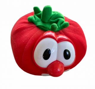 Vintage 1999 Big Ideas Veggie Tales Bob The Tomato Red Plush Plastic Face