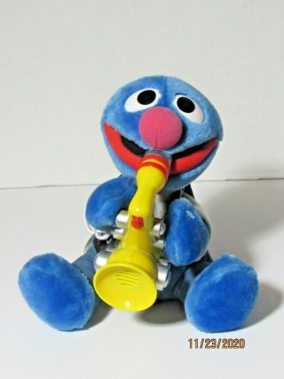 1999 Tyco Rock & Roll Grover Plush Sesame Street Animated Saxophone Musical Toy