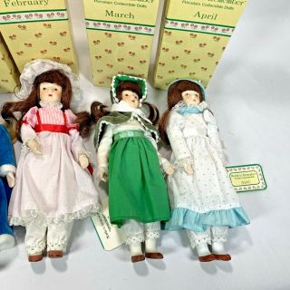 12 Russ Months to Remember Porcelain Dolls 8 - 1/2 