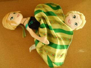 Disney Parks 16 " Frozen Topsy Turvy 2 In 1 Flip Doll Reversible Elsa Anna