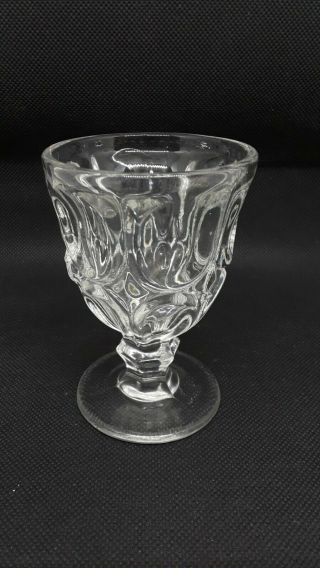 Eapg Boston And Sandwich Glass Cordial Goblet Bigler Pattern 1870’s