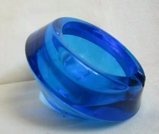 Viking Glass Bluenique Sphere Ashtray