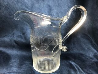 Imperial Glass Clear Glass Bellflower Pitcher 1970s Metropolitan Museum Of Art