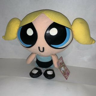 1999 Toy Connection Cartoon Network Bubbles Powerpuff Girls Plush Doll 10 " Tags