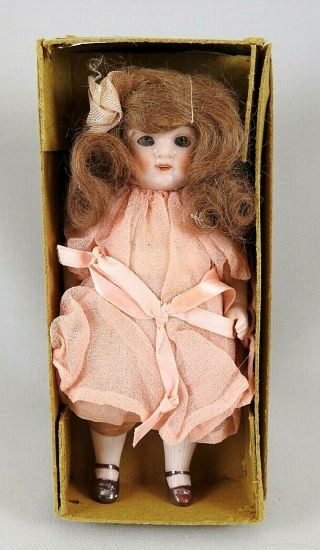 Antique German All Bisque 5 - 3/4 " Doll,  Fine,  545