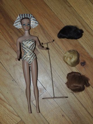 Vintage Barbie Fashion Queen Doll With Outfit And Hair