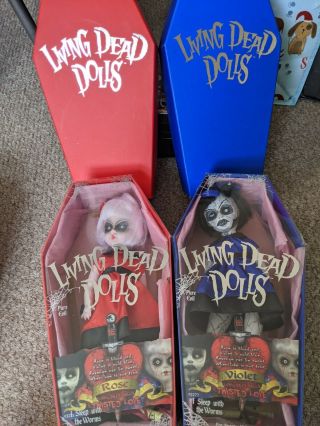 Living Dead Doll Exclusive Duo Twisted Love Violet And Rosie Boxed