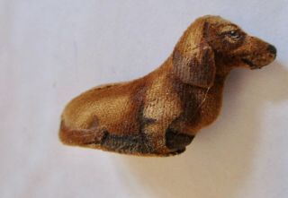 1:12 Dollhouse Vintage Artisan Mary Hoot Handcrafted Fine Dachshund Dog Figurine