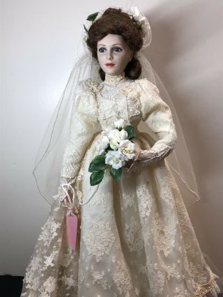 16” Ashton Drake Porcelain & Cloth Artist Prototype Wedding Bride Cc