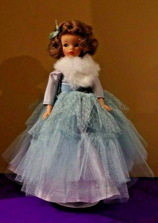 Vintage 1960 ' s Ideal Tammy Doll BS - 12 Dressed in Blue Ball Gown,  Wrap,  Shoes 2