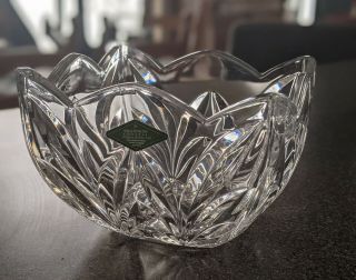 Shannon Crystal Designs Of Ireland 6 " Square Bowl.  Euc