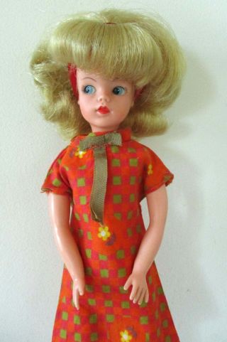 Htf Vintage Blonde 1960s Mihk Mini Sindy Doll In Vgc In Summery Days