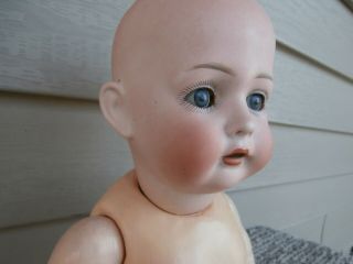 Antique German Bruno Schmidt Bisque Head Character Doll BSW - 16 