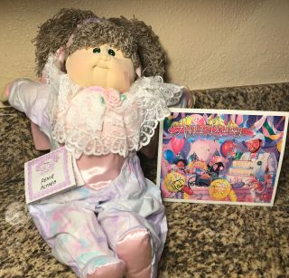 Soft Sculpture Cabbage Patch Kid Girl 1990’s Easter Penie Althea Opal Edition