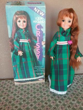 Vintage Ideal Crissy Doll Hair Grows 18 " Pet Smoke Look Around Moves