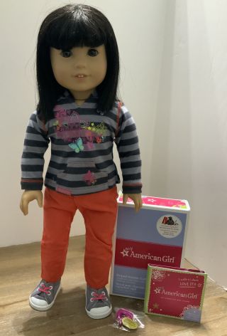 American Girl Doll Ivy Ling Julie’s Bff Retired Asian In Outfit Wow