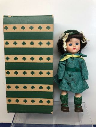 8” Vintage Terri Lee Ginger Girl Scouts Doll With Adorable Outfit & Box