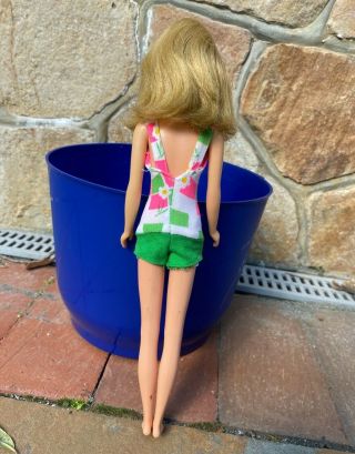 Vintage Mattel Barbie Francie Blonde in Swim Suit with Bendable Legs 3