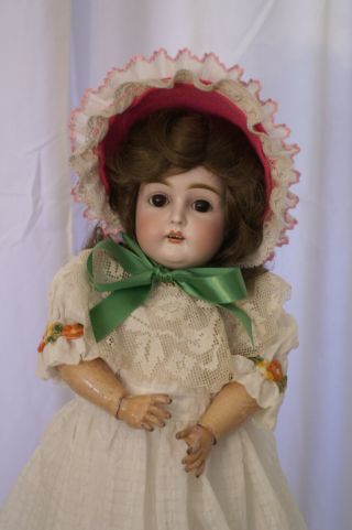 Eyes Open And Close On Restored Antique Bisque Doll