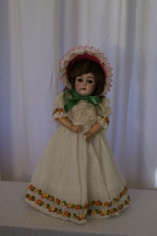 Eyes open and close on restored antique bisque doll 3