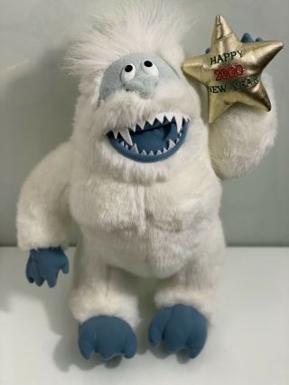 Stuffins Abominable Snowman Happy Year 2000 Plush Doll Rudolph 8 "