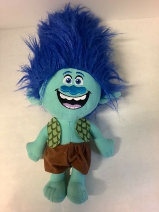 Dreamworks Trolls Branch Blue Plush Doll 16” Cute Stuffed Toy