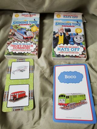 Shining Time Station Thomas The Tank Engine’s Tricky - Track Dominoes & Hats Off 2
