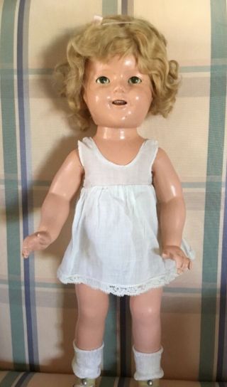 ANTIQUE IDEAL COMPOSITION SHIRLEY TEMPLE DOLL 18 