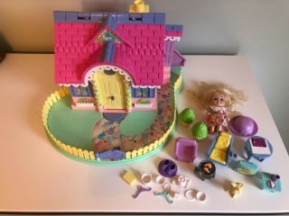 Vintage Lucy Locket Dream Cottage 1994 Bluebird Polly Pocket House Playset Doll