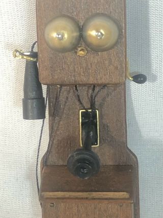 Dollhouse Miniature 1:12 Scale Wall Telephone By Nantasy Fantasy Larger 2