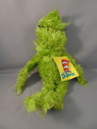 Grinch Plush Manhattan Toy Dr Seuss 2002 Soft 12 " Stuffed Animal Christmas W Tag