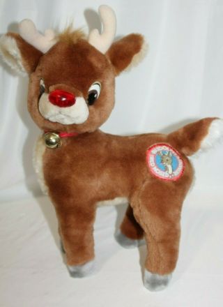 Vintage Rudolph The Red Nosed Reindeer Plush Christmas 12 " By Applause Toy