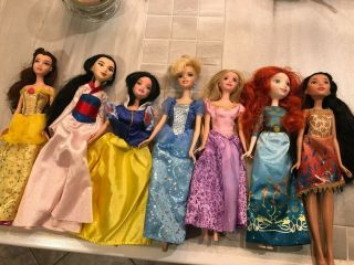 Disney Princess Barbie Dolls Set 7