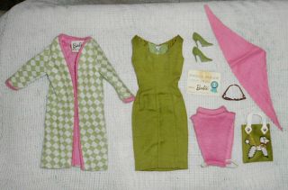 Vintage Barbie Poodle Parade Outfit With Green Spikes