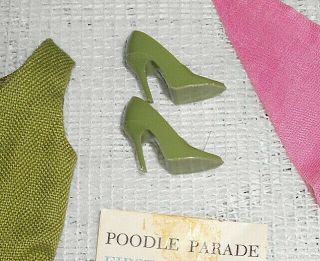 Vintage Barbie Poodle Parade Outfit with Green Spikes 2