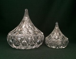 Shannon Crystal Kisses Trinket Dish Covered Candy Bowl Set Of Two By Godinger