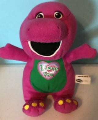 Barney The Dinosaur Interactive Plush Stuffed Animal Sings " I Love You” 2008 B1