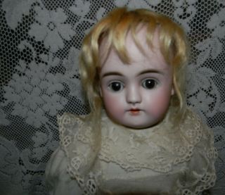 Antique Bisque Head Early Kestner " H " Doll,  No Cracks